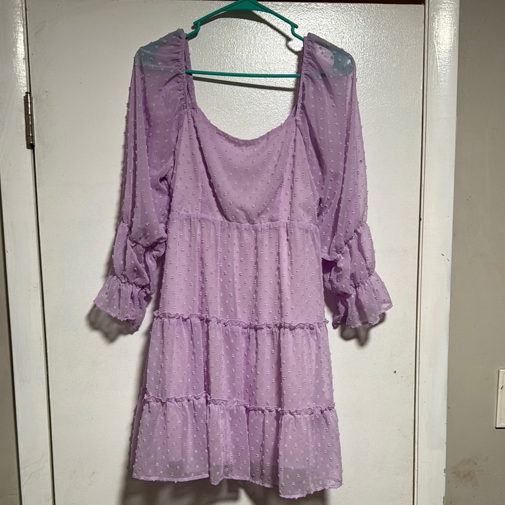 Altar'd State Lilac Ruffle Dress